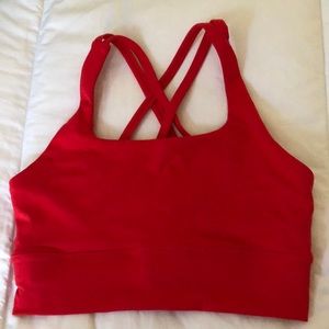 Red Sports Bra